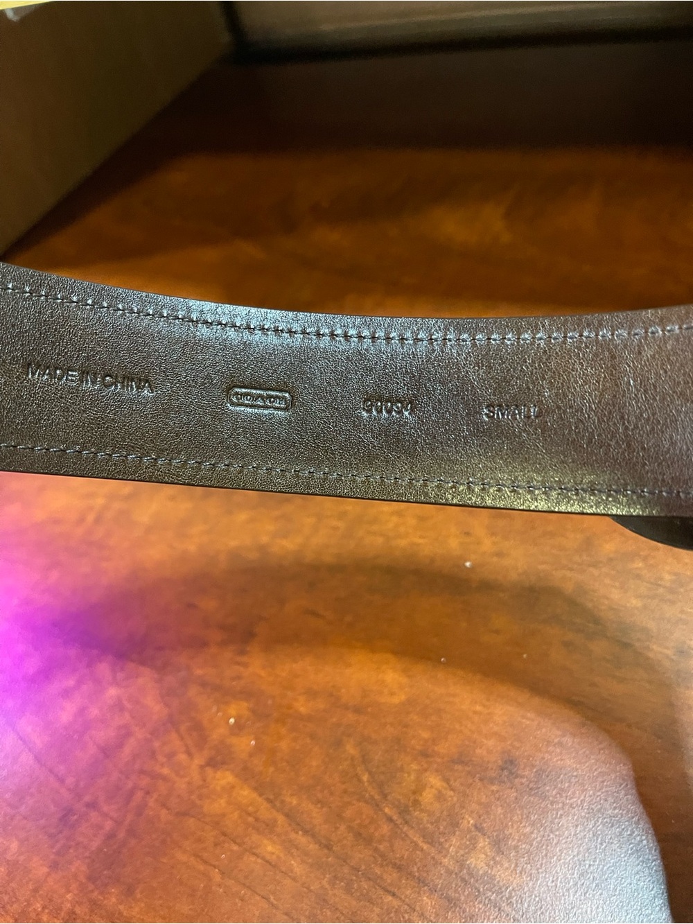 Authentic Coach Y2K Jacquard Canvas monogram logo Belt with Script Oval Buckle - Picture 9 of 11